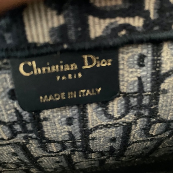 Auth Christian DIOR BLUE BOOK TOTE LARGE - Picture 7 of 9